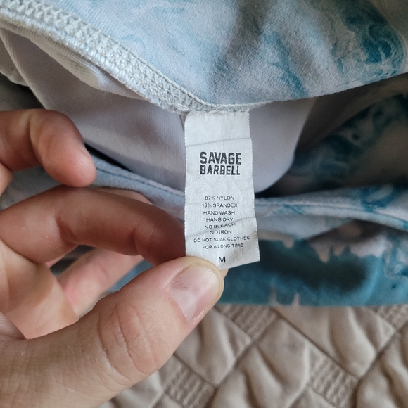 Ocean Print Savage Barbell Shorts - Picture 3 of 3